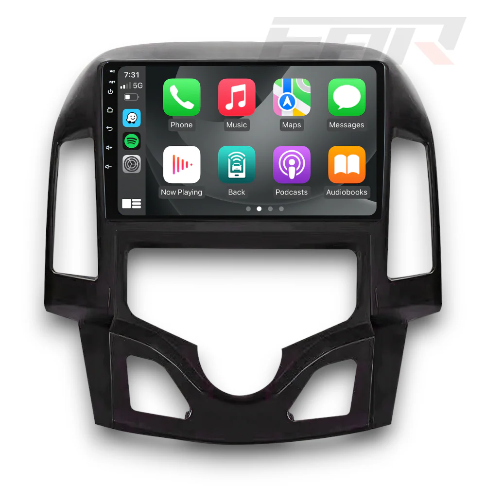 Hyundai i30 (2007 - 2012) Automatic A/C Multimedia 9" Touchscreen Display + Built-In Wireless Carplay & Android Auto