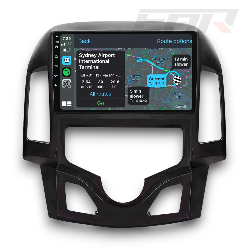 Hyundai i30 (2007 - 2012) Automatic A/C Multimedia 9" Touchscreen Display + Built-In Wireless Carplay & Android Auto - Image 2