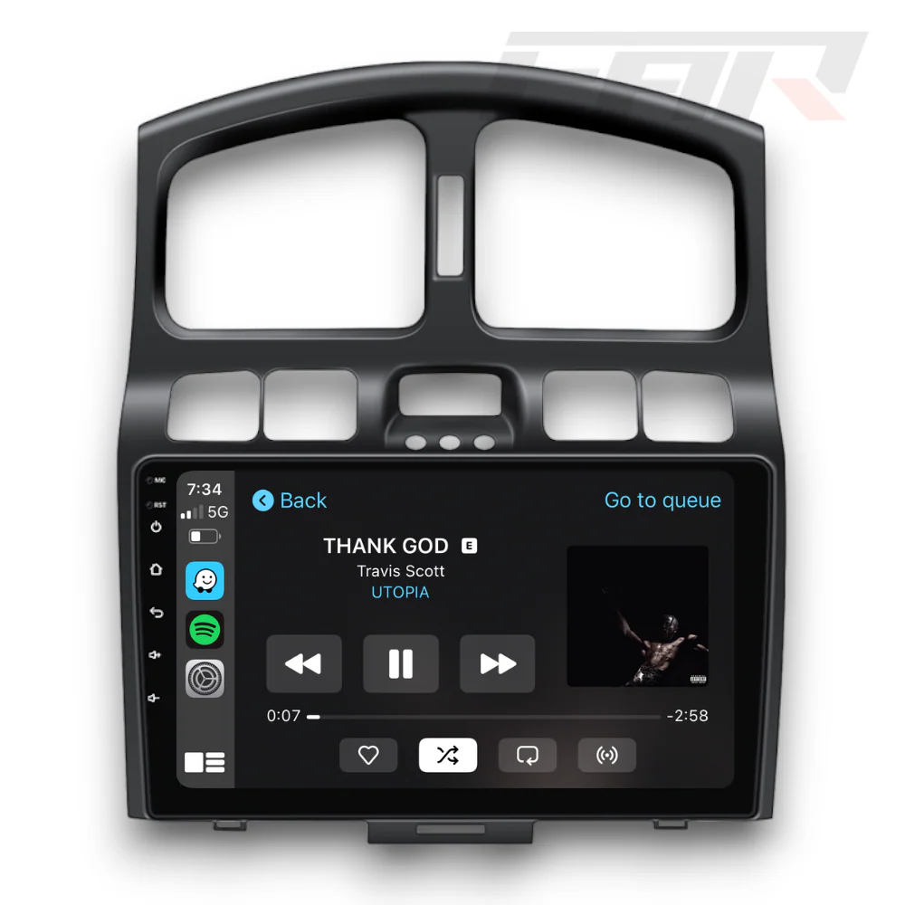 Hyundai Santa Fe (2000 - 2006) Multimedia 9" Touchscreen Display + Built-In Wireless Carplay & Android Auto - Image 3
