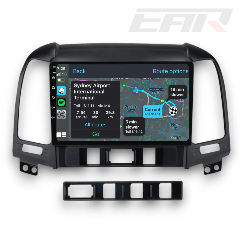 Hyundai Santa Fe (2006 - 2012) Multimedia 9" Touchscreen Display + Built-In Wireless Carplay & Android Auto - Image 2