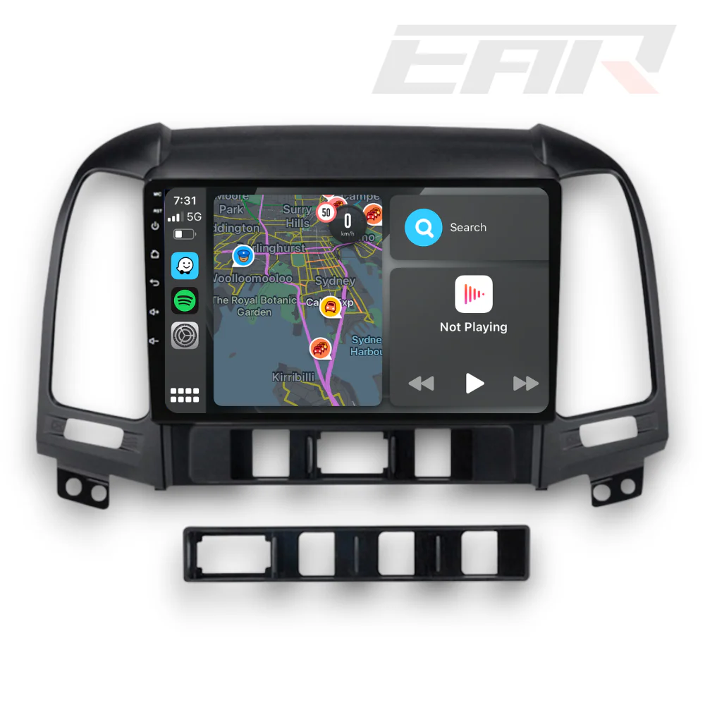Hyundai Santa Fe (2006 - 2012) Multimedia 9" Touchscreen Display + Built-In Wireless Carplay & Android Auto - Image 4