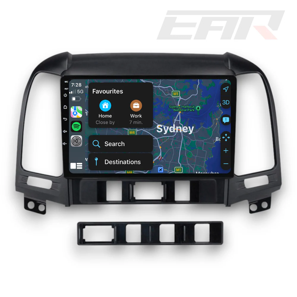 Hyundai Santa Fe (2006 - 2012) Multimedia 9" Touchscreen Display + Built-In Wireless Carplay & Android Auto - Image 5