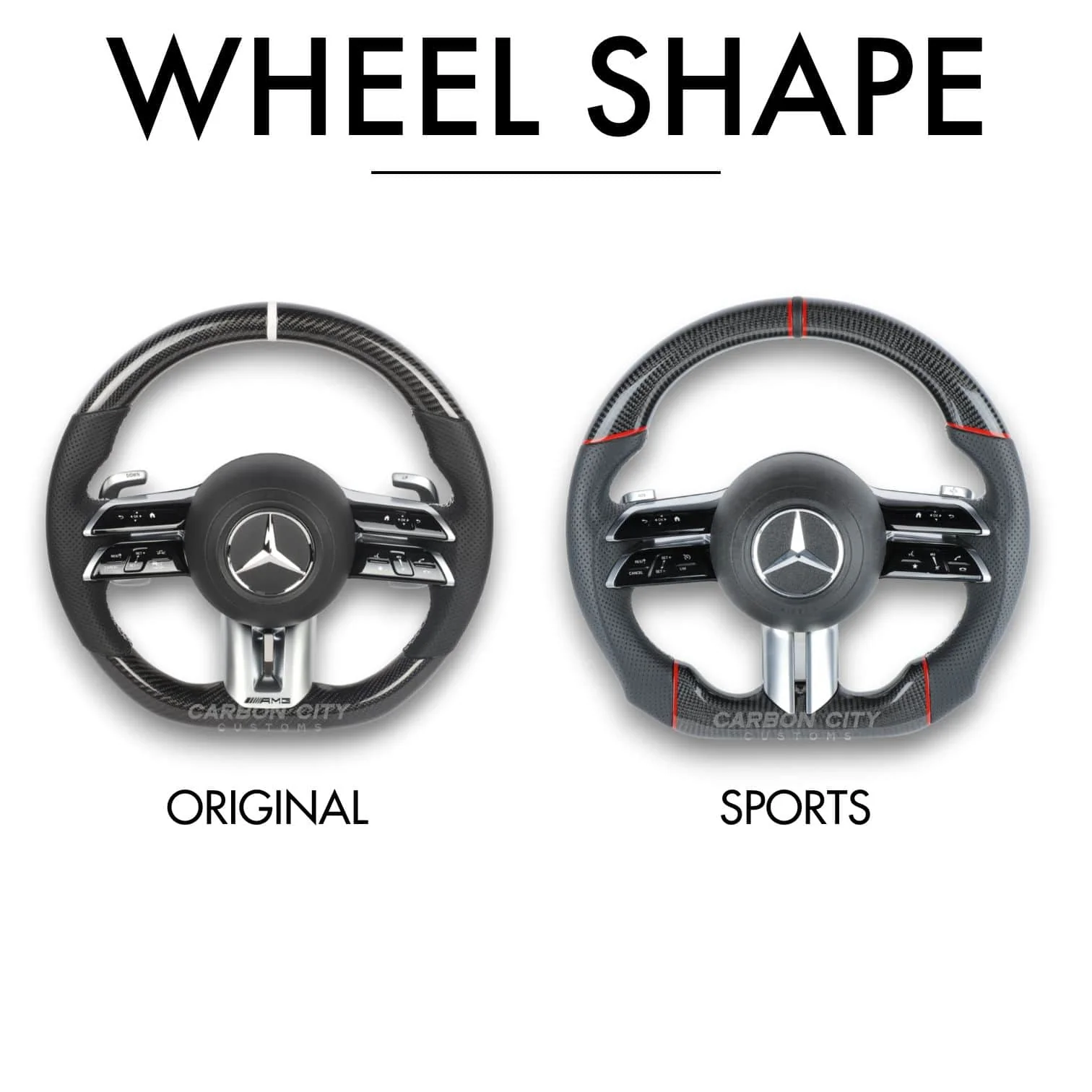 Mercedes-Benz 2023 AMG Style Customizable Steering Wheel - Image 3