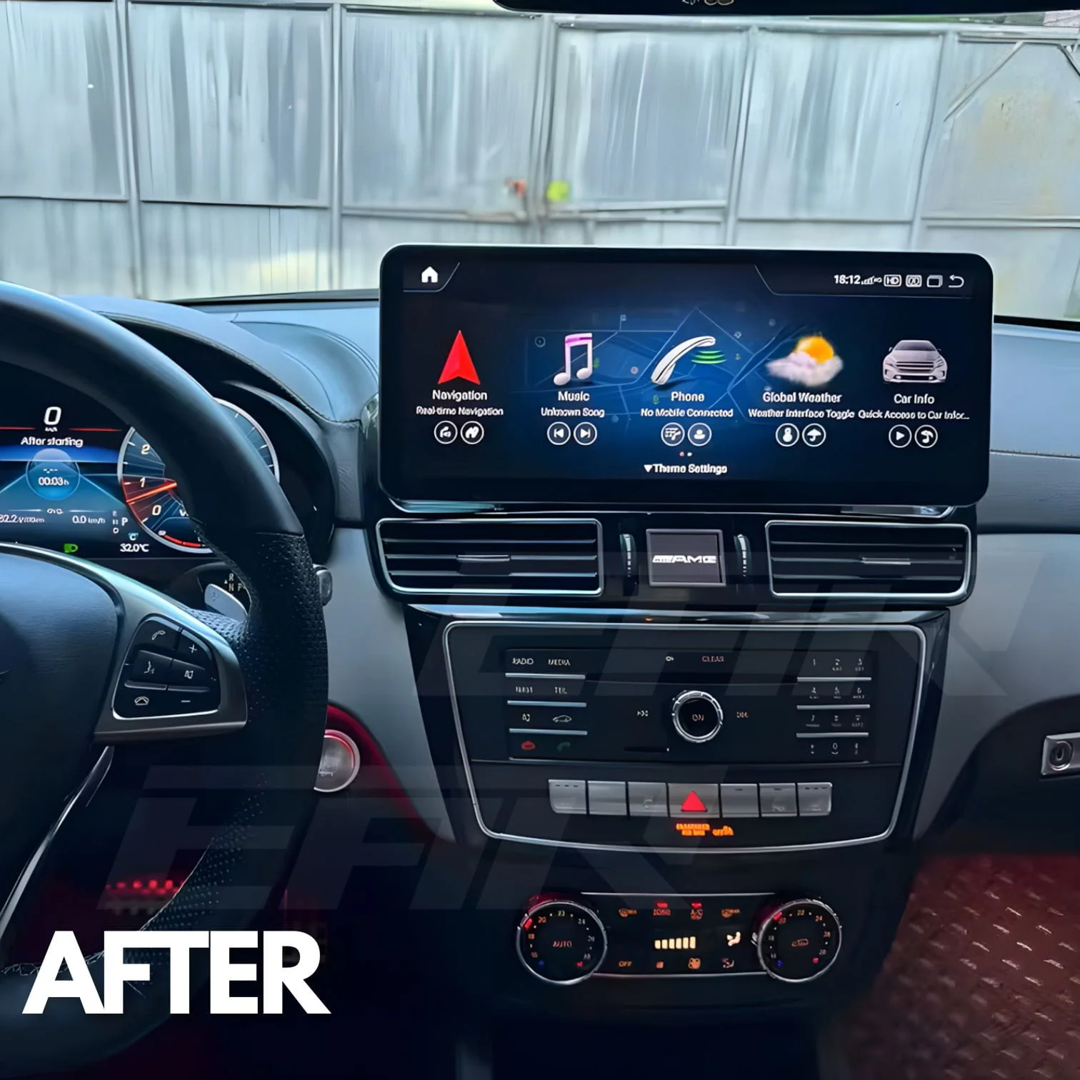 Mercedes Benz GL/ML/GLE/GLS Class | X166 | 12.3" Linux CarPlay/Android Touchscreen Display | 2011 - 2019 - Image 4