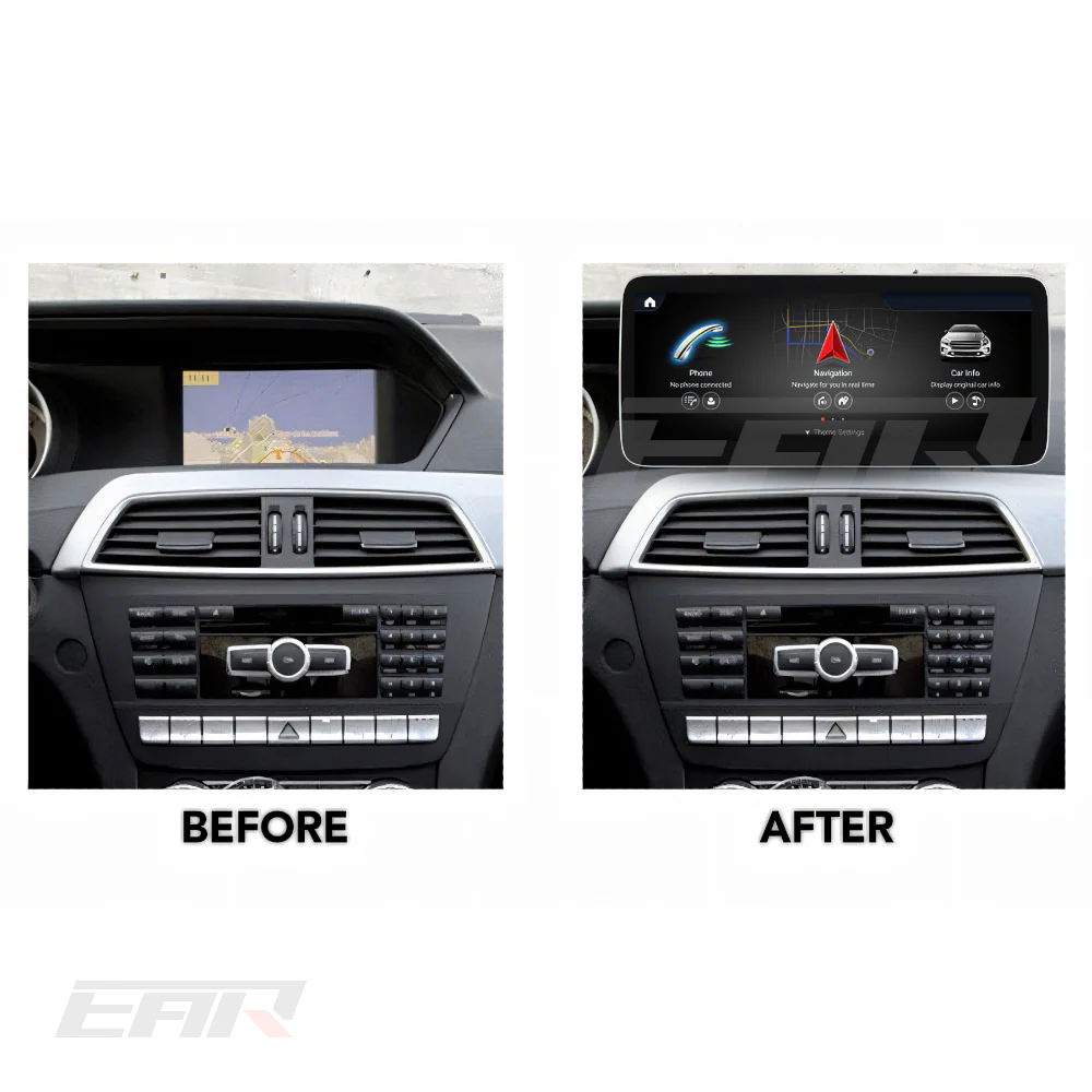 Mercedes Benz C Class Android 13.0 (W204) Multimedia 10.25"/12.3" Touchscreen Display + Built-In Wireless Carplay & Android Auto | 2011 - 2013 | LHD/RHD - Image 4