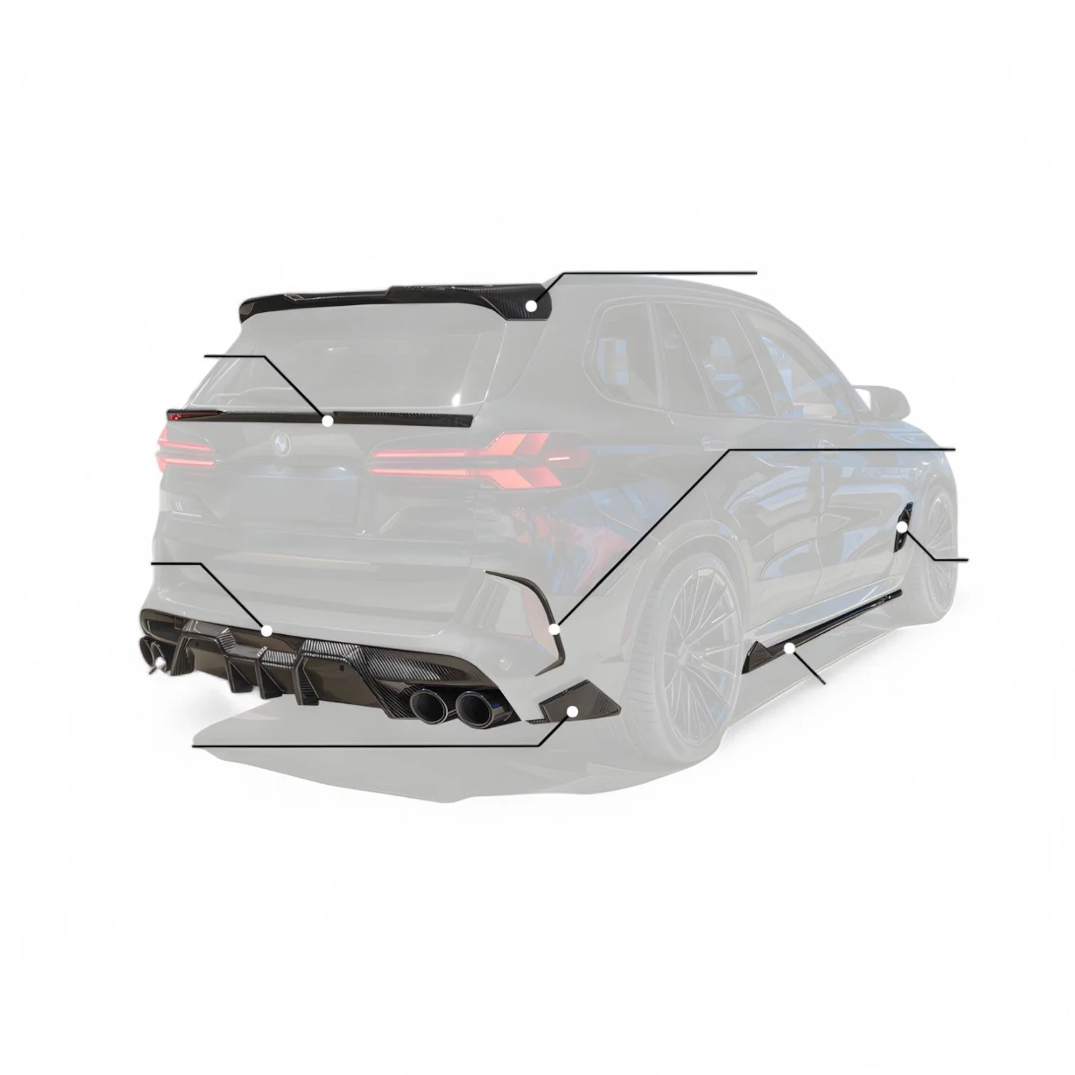RNG Design BMW X5M LCI | F95 | Gloss Black Wide-Body Kit - Image 2