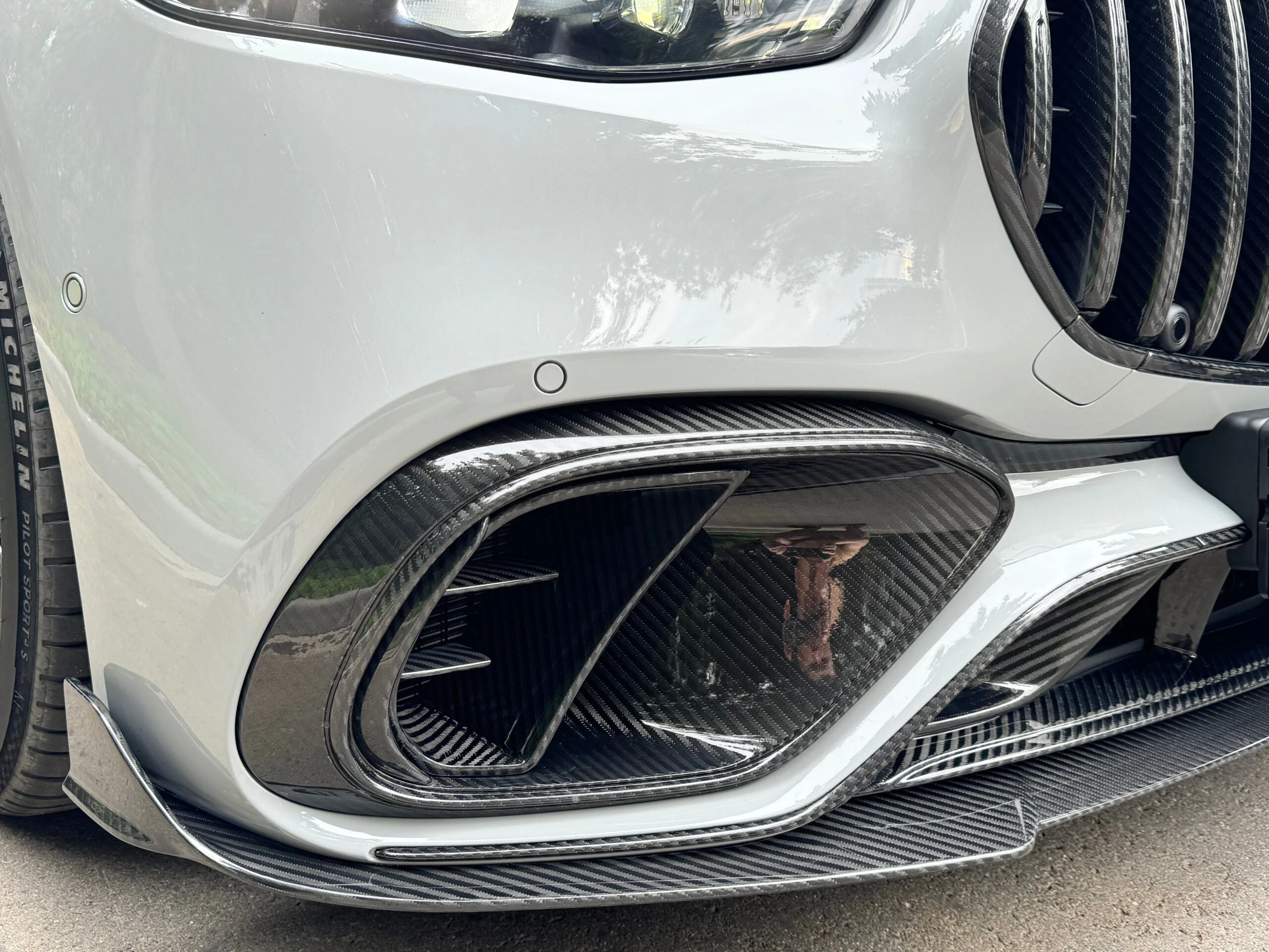 RNG Design Mercedes Benz S63 | W223 | Carbon Front Bumper Inserts - Image 3