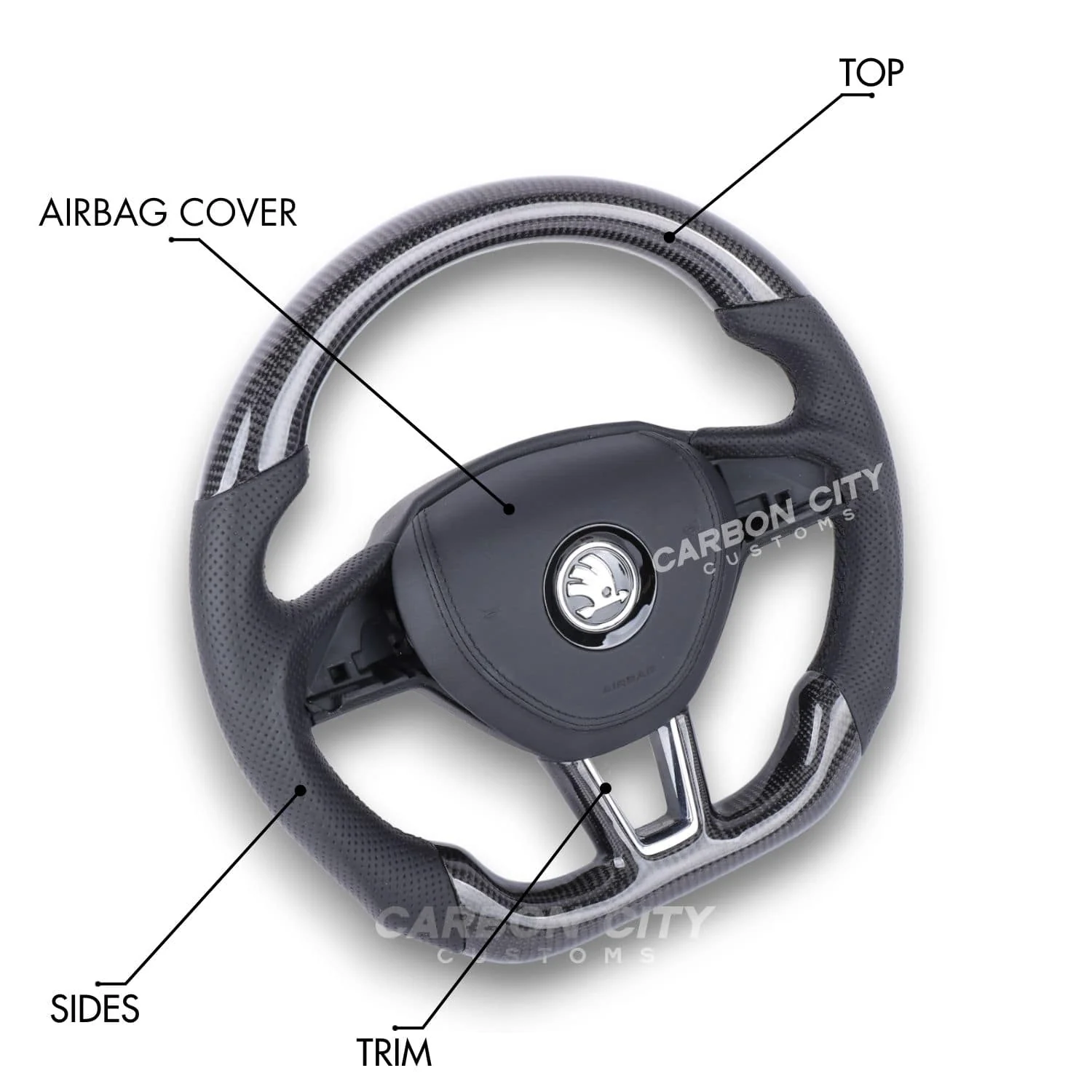 Skoda Octavia Style Customizable Steering Wheel - Image 2