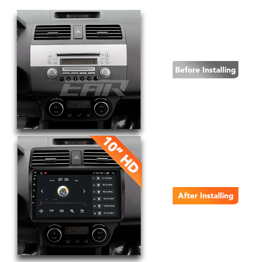 Suzuki Swift (2003 - 2010) Multimedia 10" Touchscreen Display + Built-In Wireless Carplay & Android Auto - Image 6