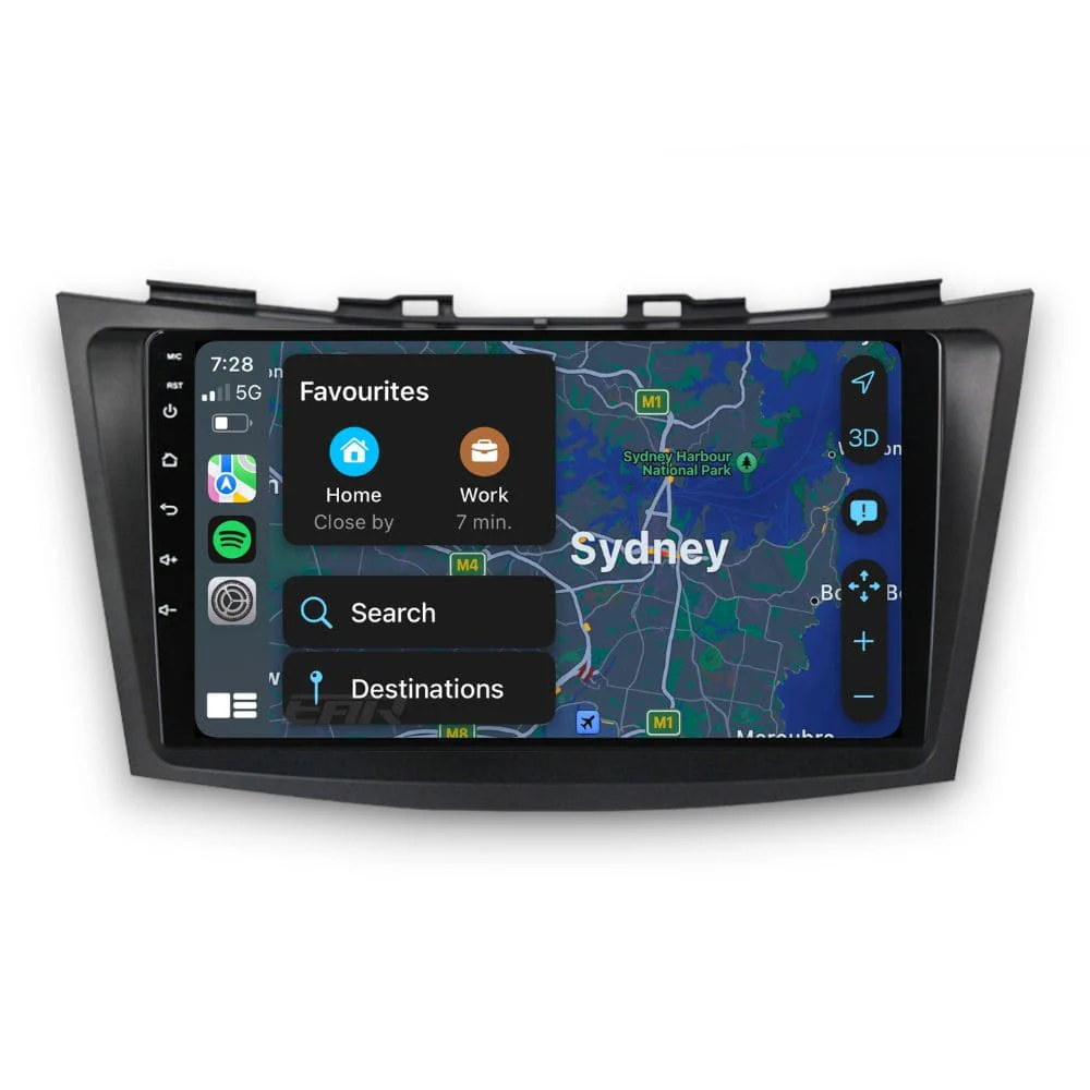 Suzuki Swift (2011 - 2017) Multimedia 9" Touchscreen Display + Built-In Wireless Carplay & Android Auto - Image 5