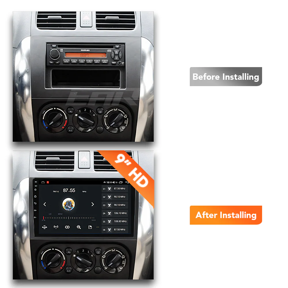 Suzuki SX4 (2006 - 2014) Multimedia 9" Touchscreen Display + Built-In Wireless Carplay & Android Auto - Image 6