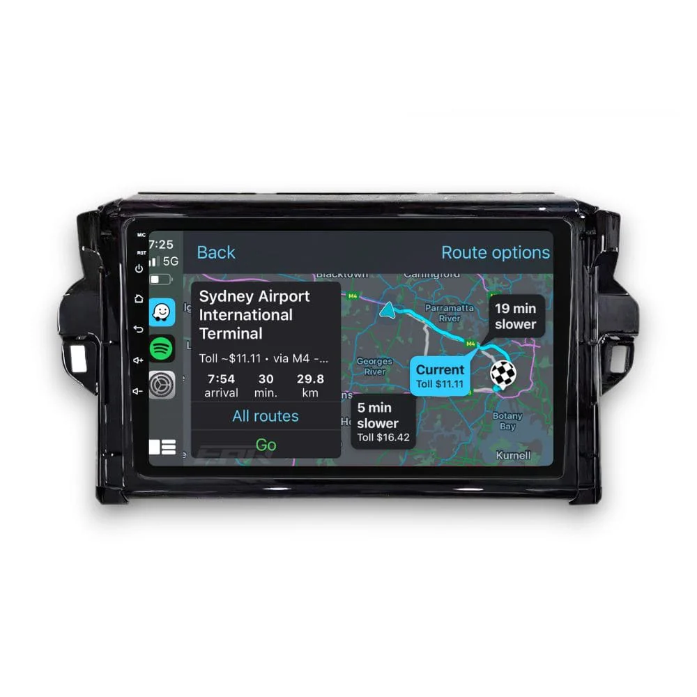 Toyota Fortuner (2015 - 2020) Multimedia 9" Touchscreen Display + Built-In Wireless Carplay & Android Auto - Image 2