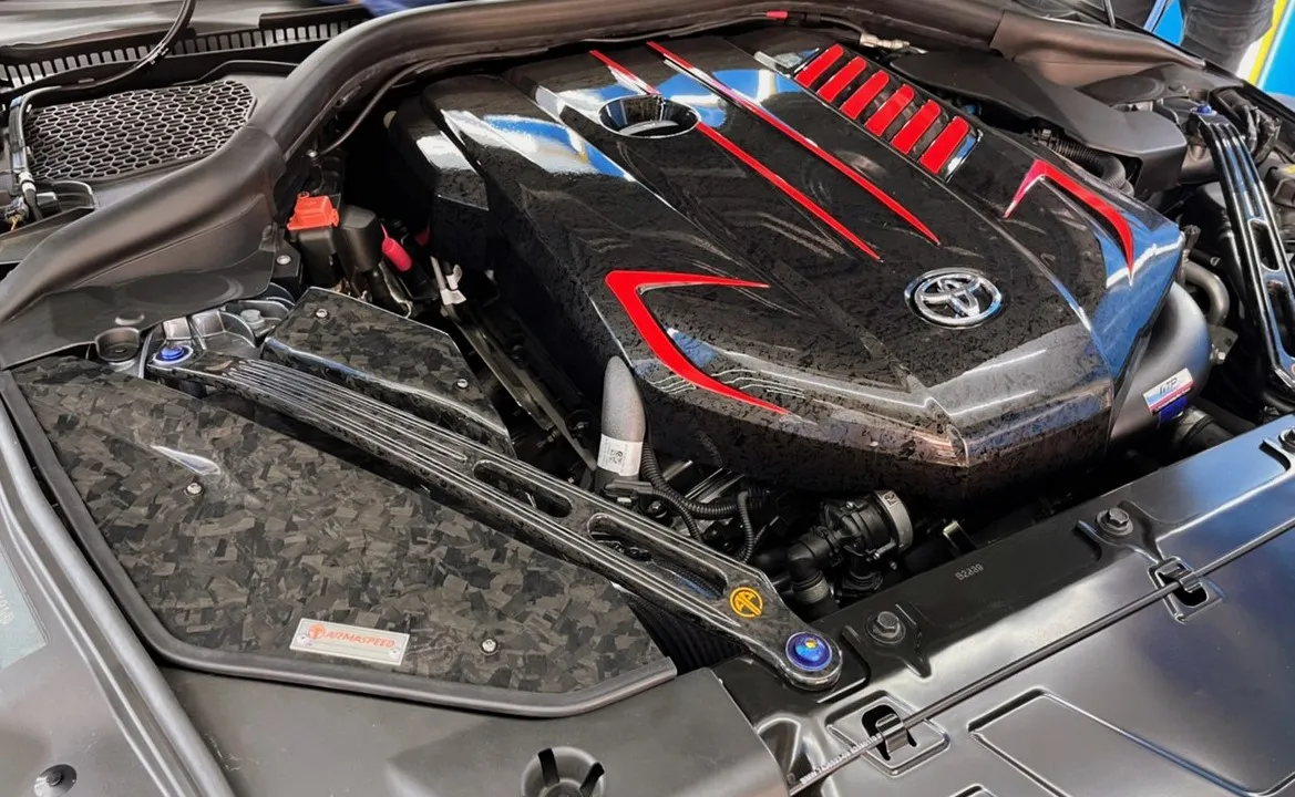 ARMASPEED Toyota GR Supra (A90/A91) | Forged Carbon Fiber Strut Bars - Image 5