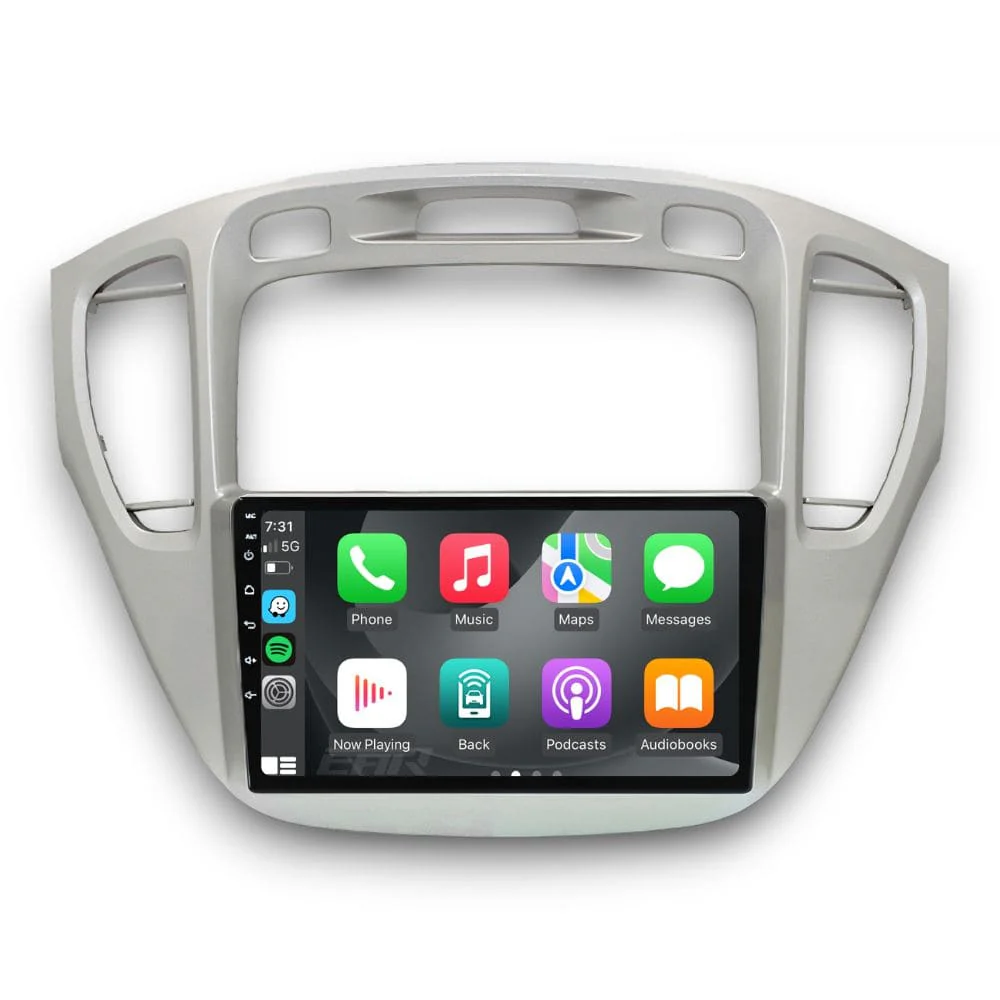Toyota Highlander/Kluger (2000 - 2007) Multimedia 9" Touchscreen Display + Built-In Wireless Carplay & Android Auto