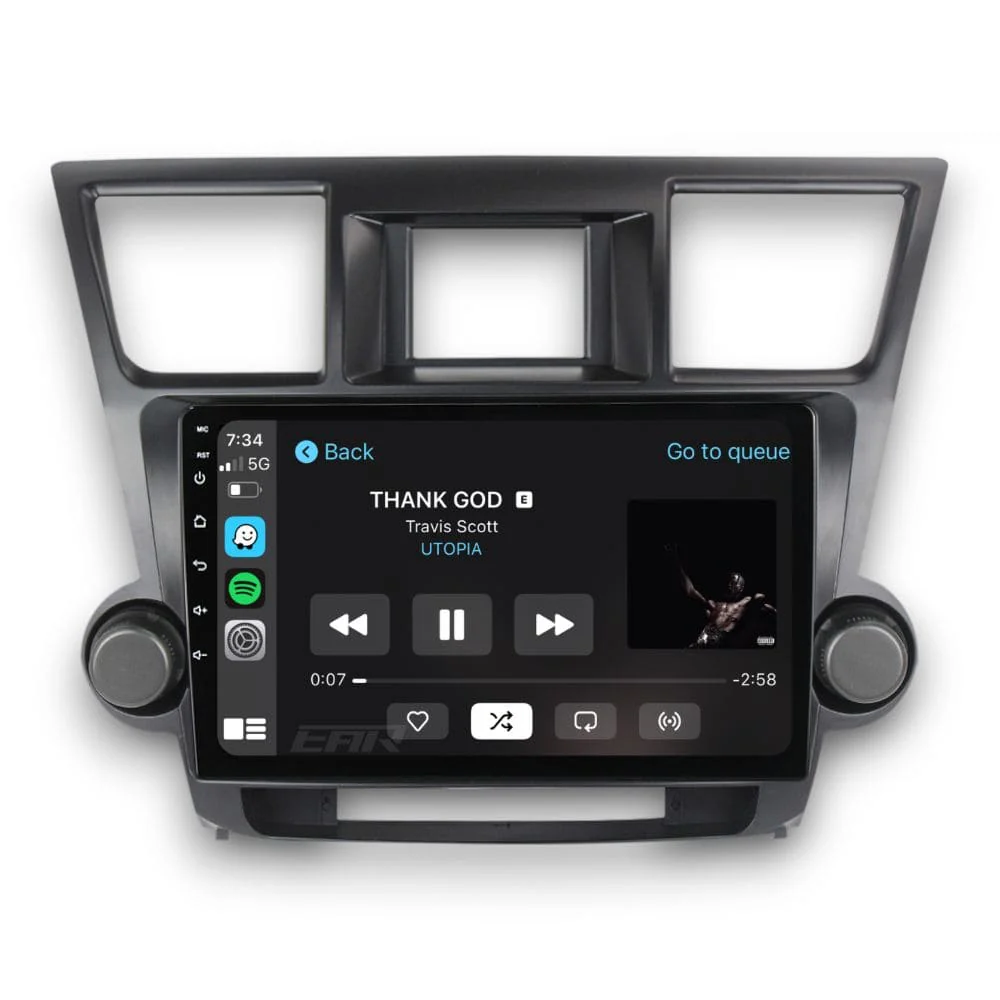 Toyota Highlander/Kluger (2007 - 2013) Multimedia 10" Touchscreen Display + Built-In Wireless Carplay & Android Auto - Image 3