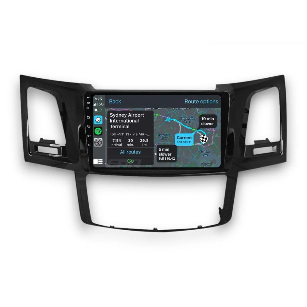 Toyota HiLux (2004 - 2014) Multimedia 9" Touchscreen Display + Built-In Wireless Carplay & Android Auto - Image 3