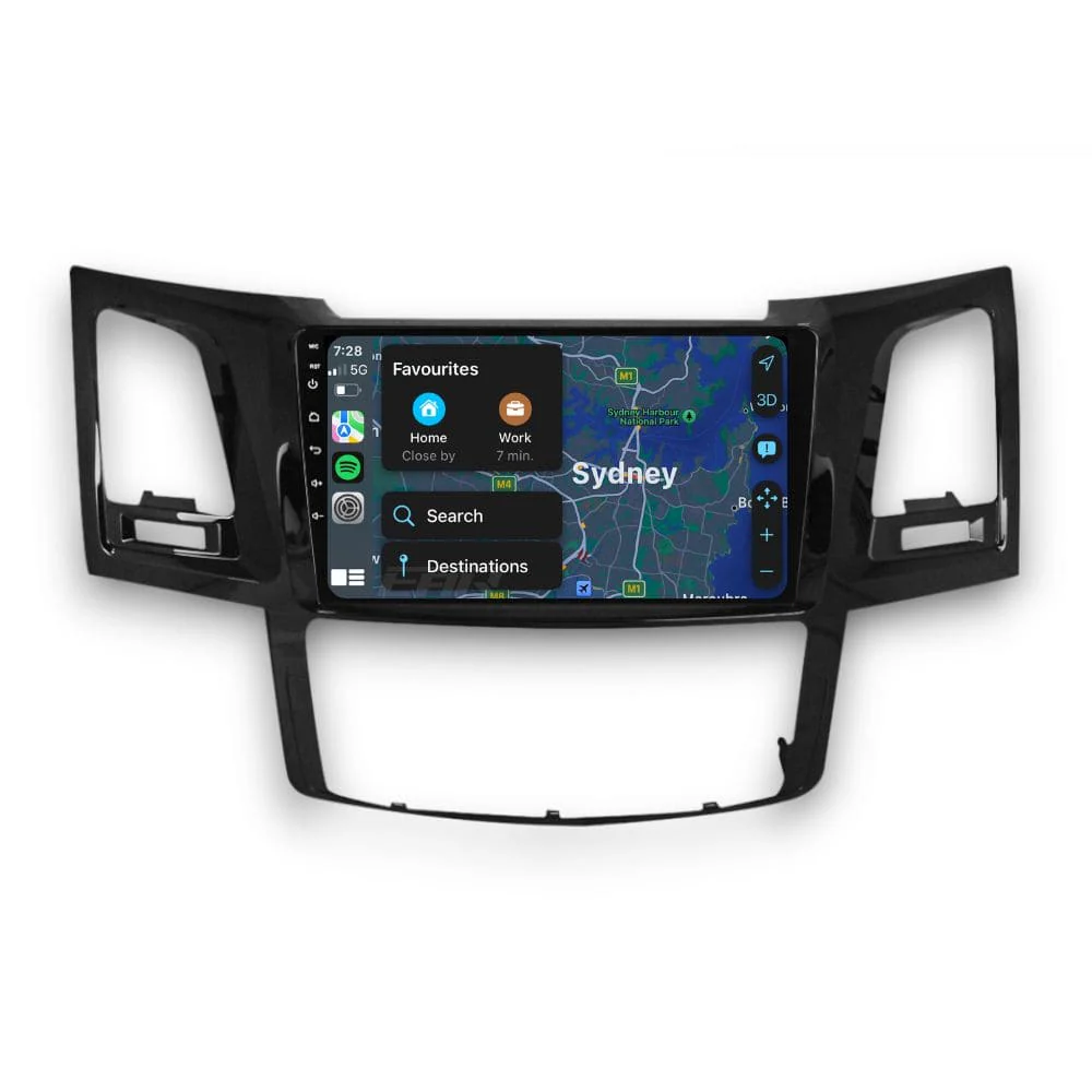 Toyota HiLux (2004 - 2014) Multimedia 9" Touchscreen Display + Built-In Wireless Carplay & Android Auto - Image 4