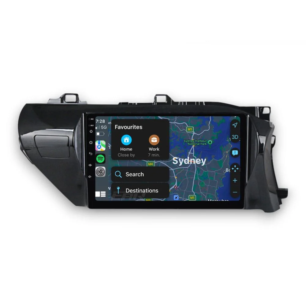 Toyota HiLux (2015 - 2023) Multimedia 10" Touchscreen Display + Built-In Wireless Carplay & Android Auto - Image 5