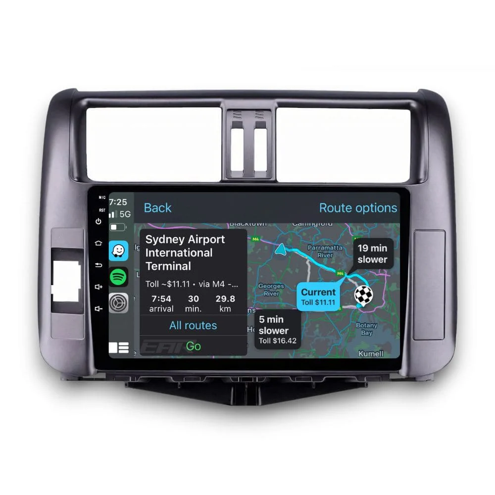 Toyota Prado 150 Series (2009 - 2013) Multimedia 9" Touchscreen Display + Built-In Wireless Carplay & Android Auto - Image 2