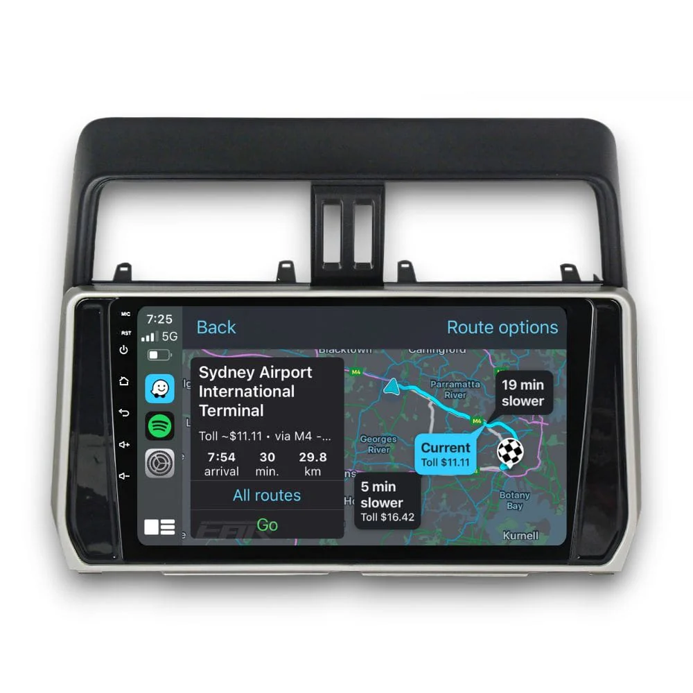 Toyota Prado 150 Series (2017 - 2022) Multimedia 10" Touchscreen Display + Built-In Wireless Carplay & Android Auto - Image 2