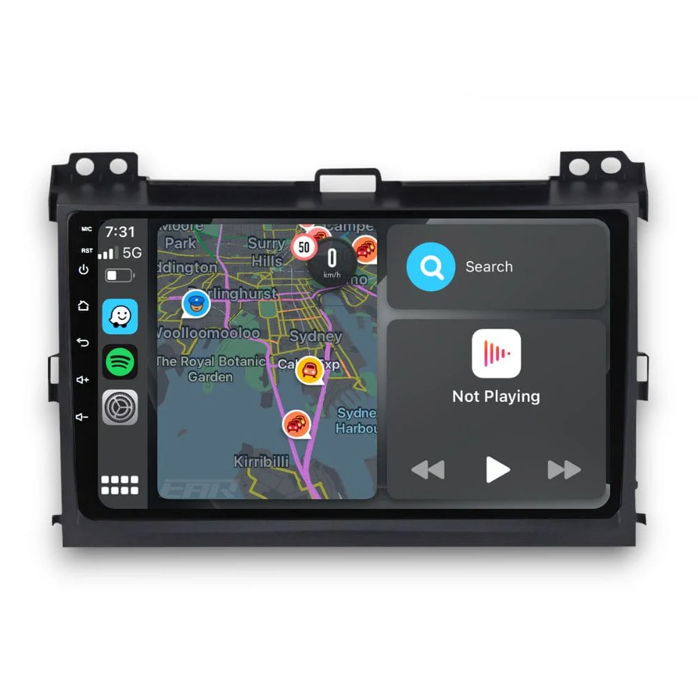 Toyota Prado 120 Series (2003 - 2009) Multimedia 9" Touchscreen Display + Built-In Wireless Carplay & Android Auto - Image 4