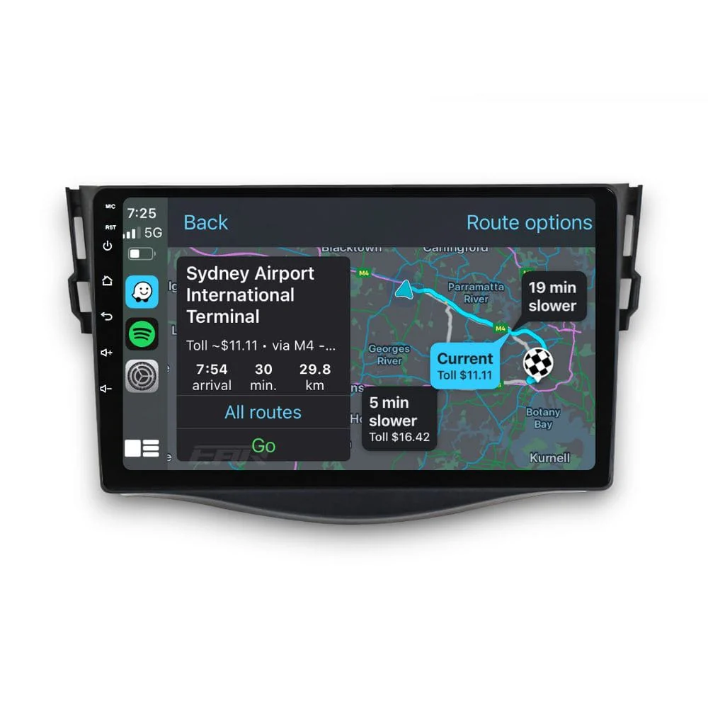 Toyota RAV4 (2006 - 2013) Multimedia 9" Touchscreen Display + Built-In Wireless Carplay & Android Auto - Image 2