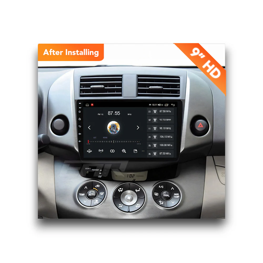 Toyota RAV4 (2006 - 2013) Multimedia 9" Touchscreen Display + Built-In Wireless Carplay & Android Auto - Image 7