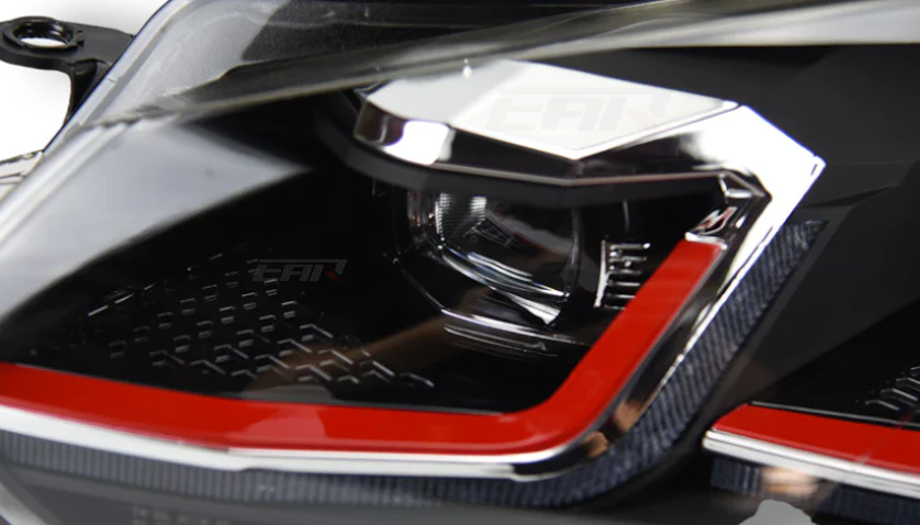 Volkswagen Golf Mk6 Sequential Mk7.5 Style Xenon Angel LED Headlights (2009 - 2012) - Image 10