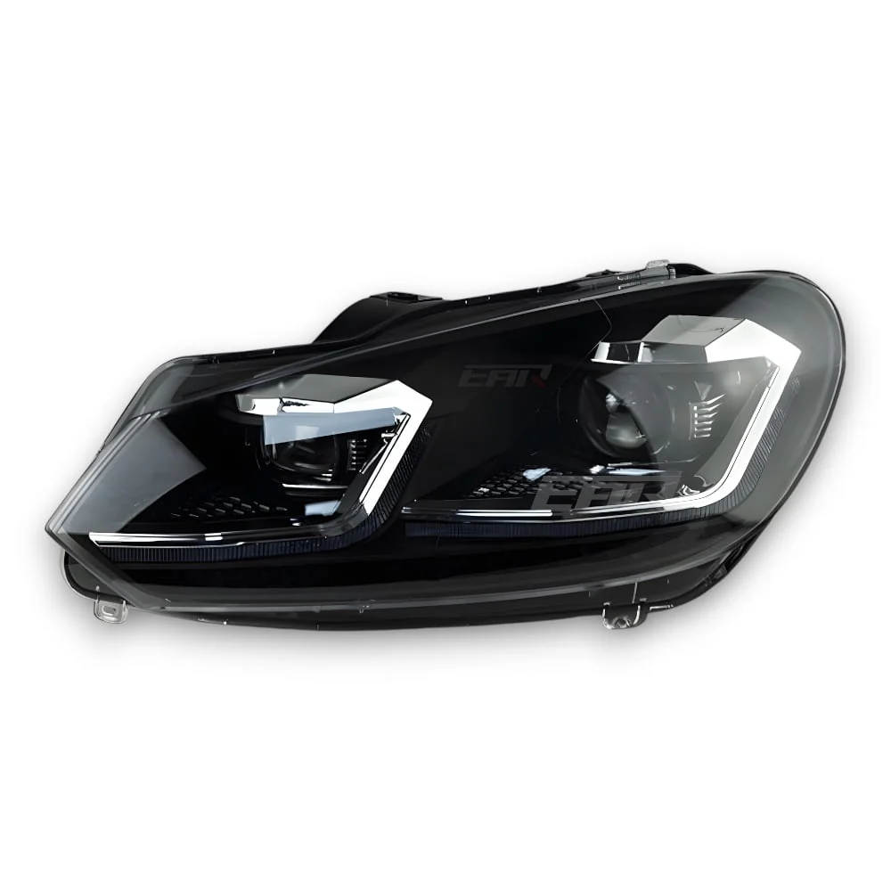 Volkswagen Golf Mk6 Sequential Mk7.5 Style Xenon Angel LED Headlights (2009 - 2012) - Image 5