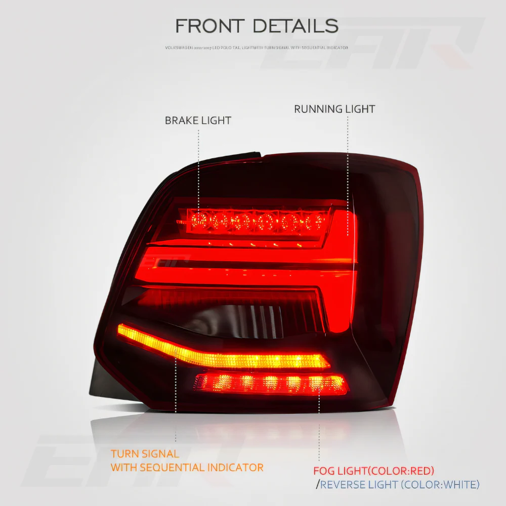 Volkswagen Polo GTS Style Sequential Tail Lights (Plug & Play (2011 - 2017) - Image 3